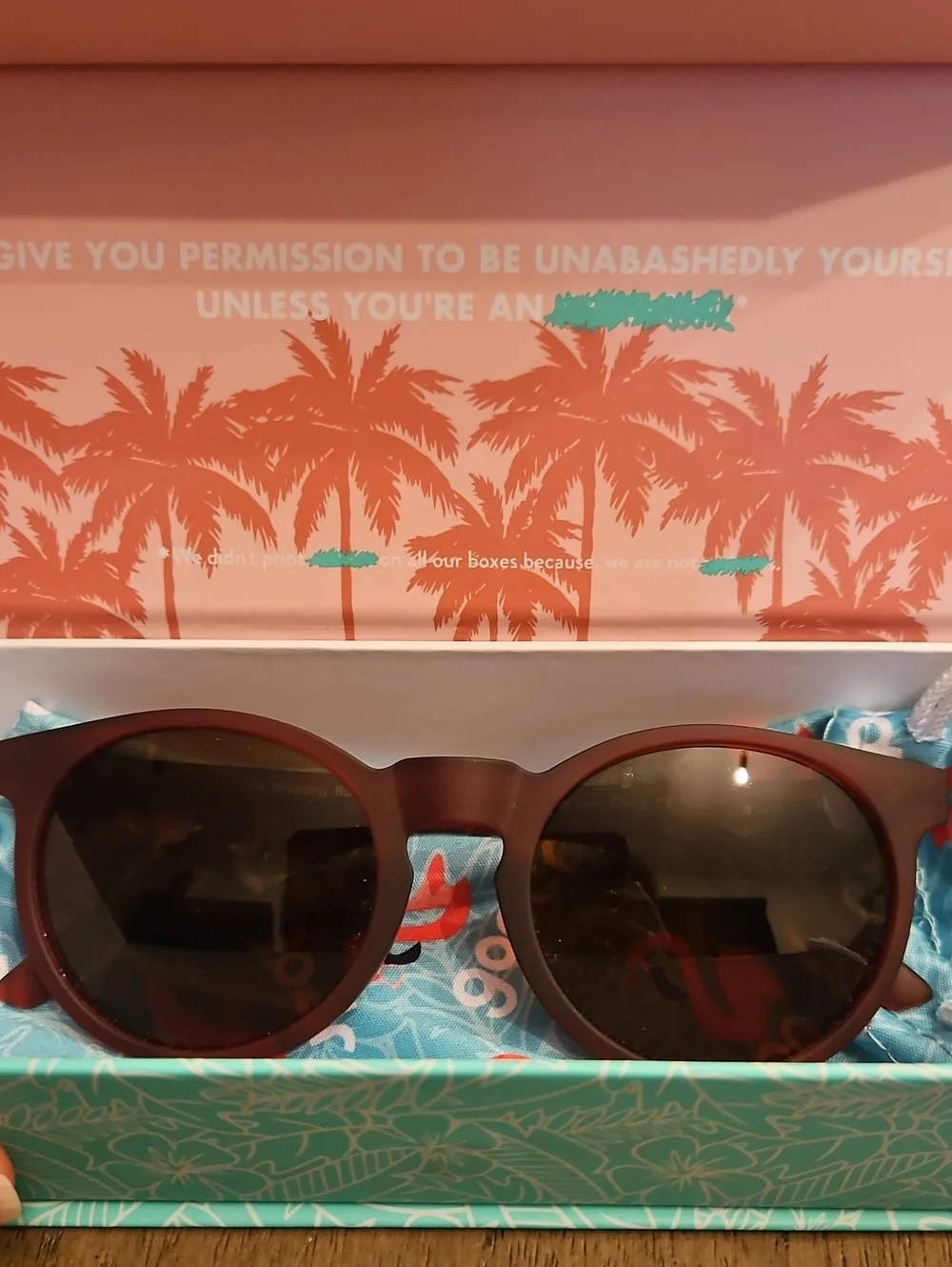 Women's Burgundy Sunglasses